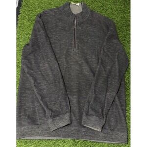 Tommy Bahama Mens Blue 1/4 Quarter Zip Reversible Pullover Sweater Estimated XXL